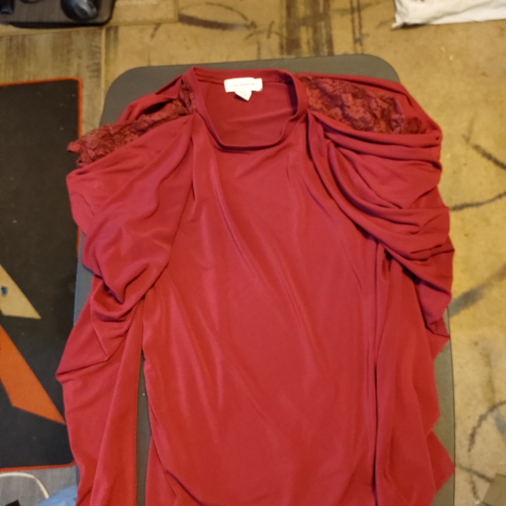 Elegant Red Women's Blouse